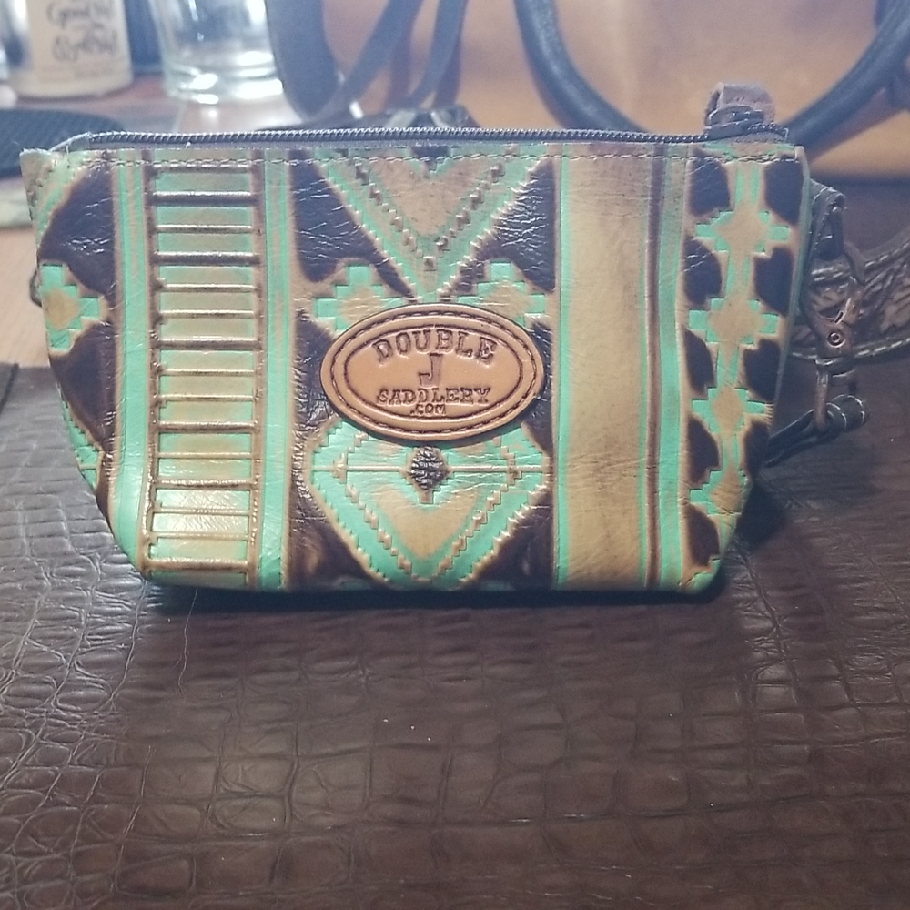 Double j saddlery small pouch